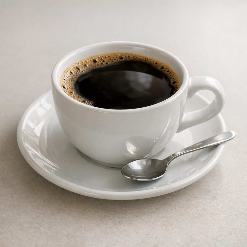 Чашка кофе у окна в мягком дневном свете