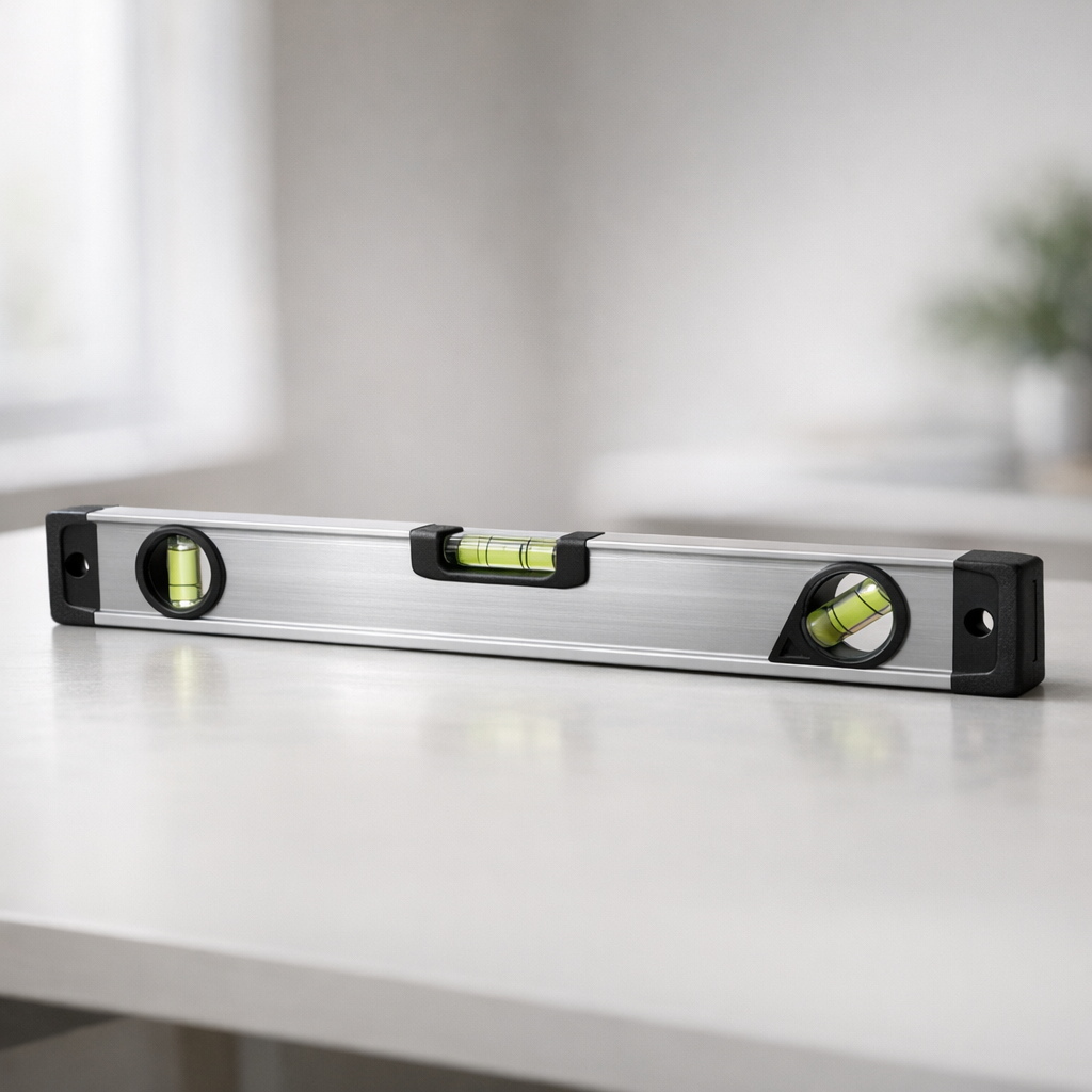 Уровень на столе как символ ровного уровня